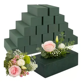 Gardlov Groene foam steekschuim blokken voor verse bloemen 23 x 11 x 8 cm 20 stuks voor bloemstukken