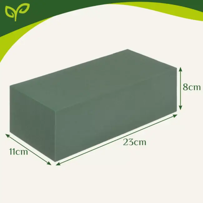 Gardlov Groene foam steekschuim blokken voor verse bloemen 23 x 11 x 8 cm 20 stuks voor bloemstukken