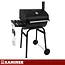Kaminer Houtskool barbecue met thermometer en accessoires zwart 82 x 51 x 117 cm voor buitengebruik