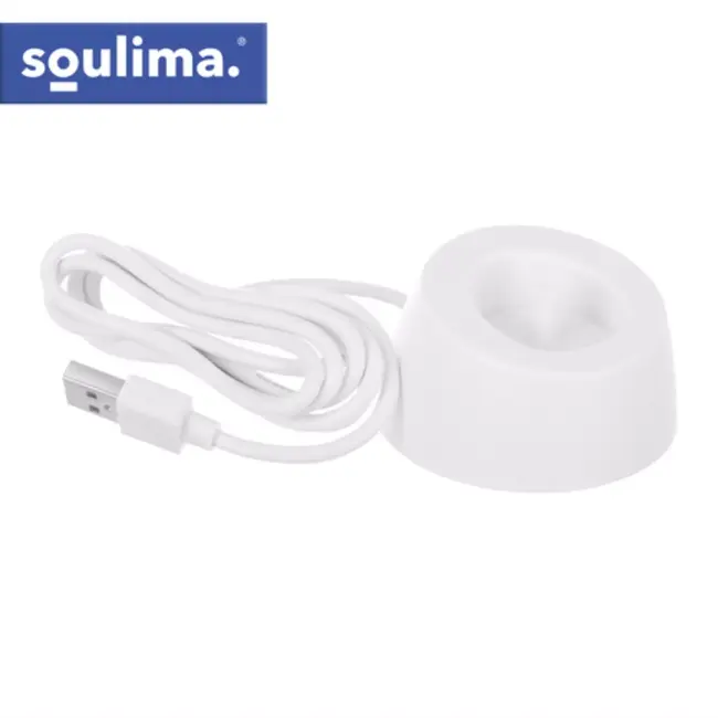 Soulima Sonische tandenborstel wit met 6 opzetborstels en inductielader voor dagelijks gebruik