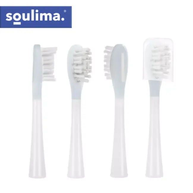 Soulima Sonische tandenborstel wit met 6 opzetborstels en inductielader voor dagelijks gebruik