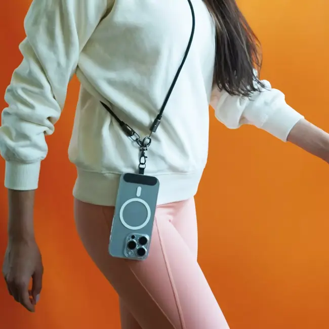 MORRE USB-C draagkoord kabel 1,6 m voor opladen en dragen met 60 W snelladen