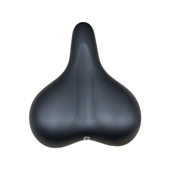 Selle Comfortabel fietszadel met gel vulling - 26 x 18 cm - Zwart