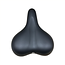 Selle Comfortabel fietszadel met gel vulling - 26 x 18 cm - Zwart