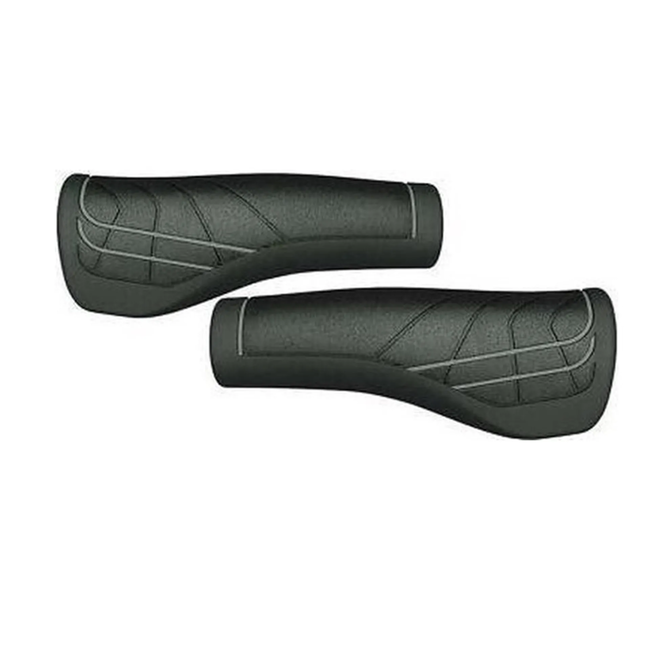 Herrmans Handvatten - Ergonomisch - TPE Materiaal - Zwart - 120 mm - Set van 2