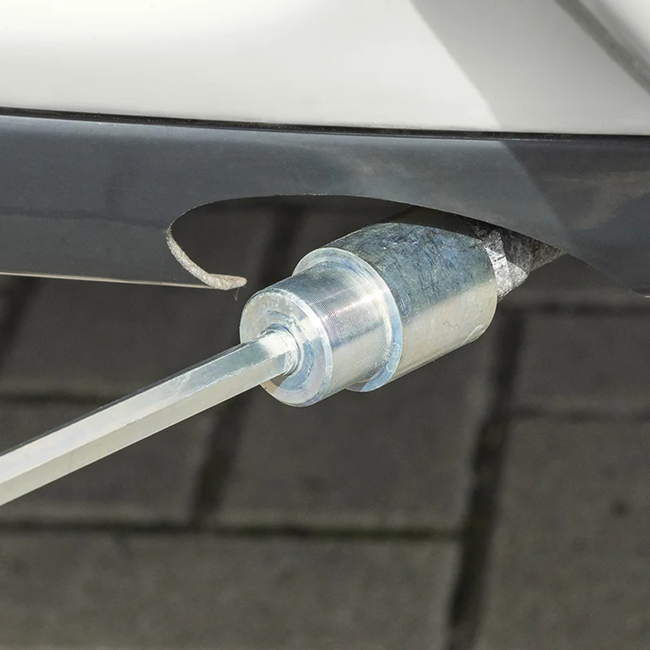 ProPlus Verlengadapter voor hoeksteun - 540 mm lengte - 19 mm diameter - staal - zilver