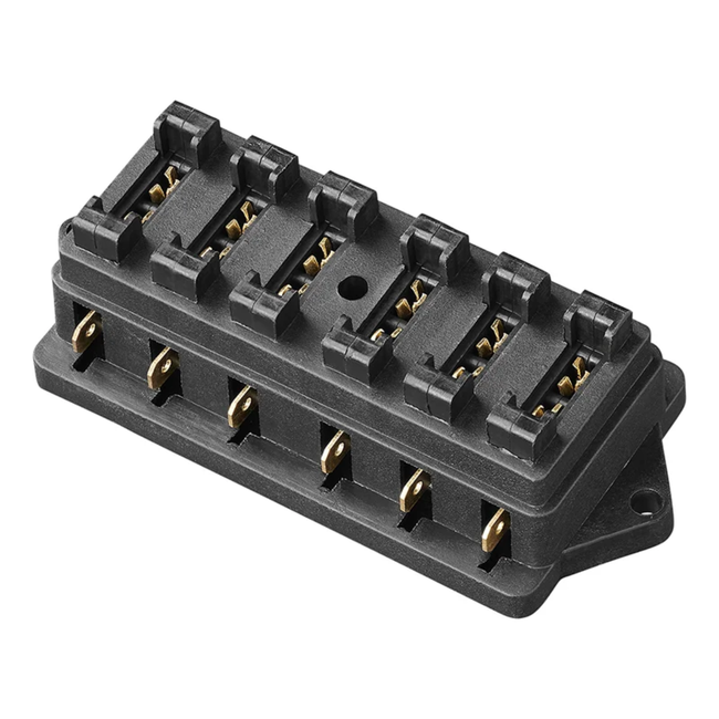 ProPlus Waterdichte zekeringsdoos - 6 polig - 6 zekeringen - 30 amp - transparant deksel