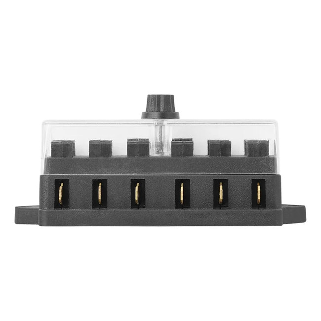 ProPlus Waterdichte zekeringsdoos - 6 polig - 6 zekeringen - 30 amp - transparant deksel