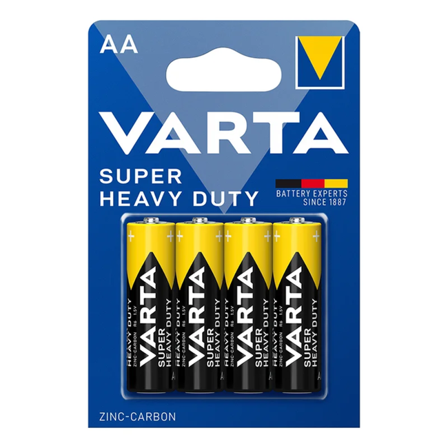 Varta Koolzink AA batterijen - 1,5 Volt - 4 stuks - lange levensduur