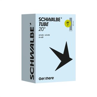 Schwalbe Binnenband 20x1.50-2.50 - Schräder ventiel 40mm - Duurzaam rubber - Zwart