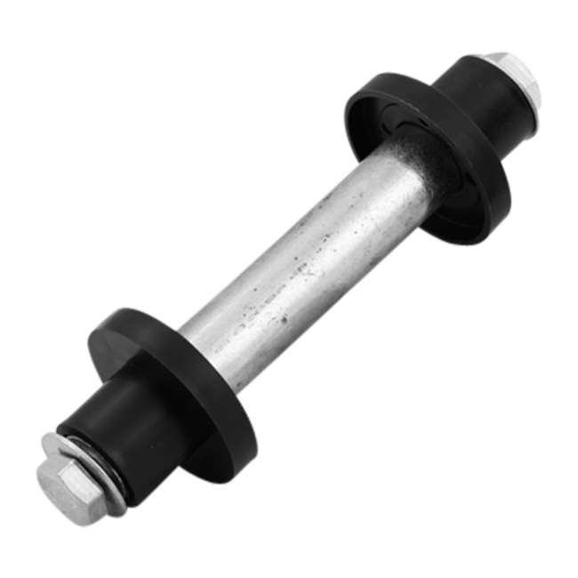 Merkloos Geel antilek kruiwagenwiel 4.00-8 PU compleet met as en zijringen