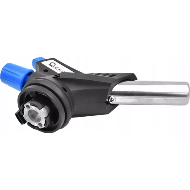 GEKO Gasbranderkop - 360° draaibaar - Met piëzo-ontsteking - Regelbare vlam - RVS mondstuk