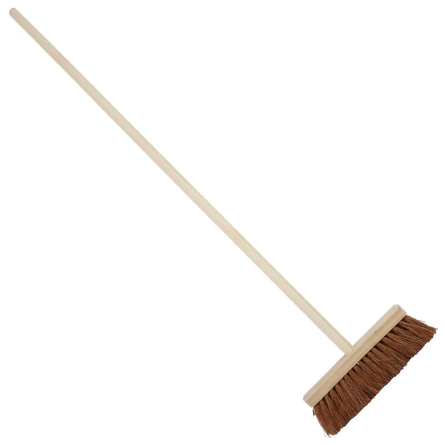 Talen Tools Cocosbezem voor Gladde Vloeren - 30 cm Breed - Inclusief Steel