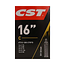 CST Binnenband 16 inch - Dunlop ventiel 30 mm - Hoogwaardig rubber - Zwart