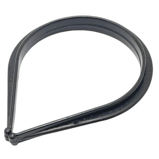 Bicy-Fill Zwarte kunststof broekklemmen - Veilig fietsen - One size - Per paar