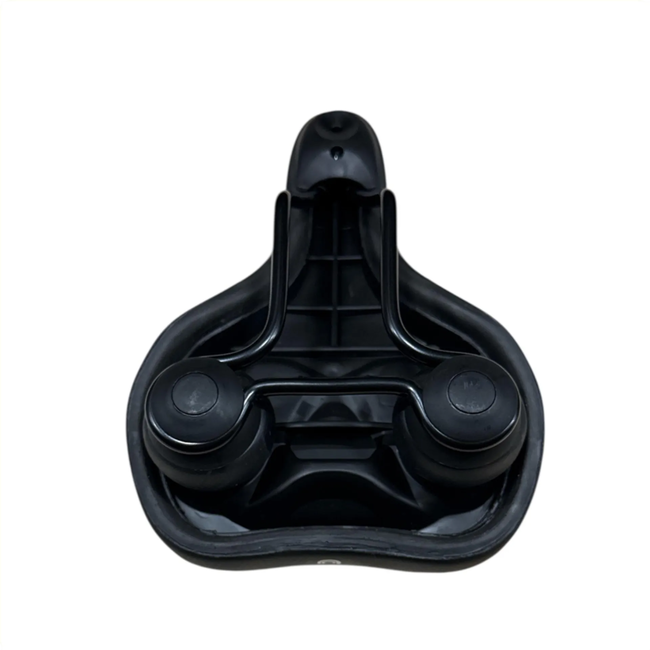 Selle Comfort Comfortabel fietszadel - Gelvulling - Waterdicht - Zwart met witte accenten