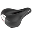 Velo Zadel met drukverlichting en schokabsorptie - 272x212 mm - Zwart