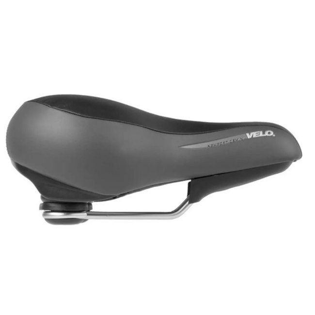 Velo Zadel met drukverlichting en schokabsorptie - 272x212 mm - Zwart