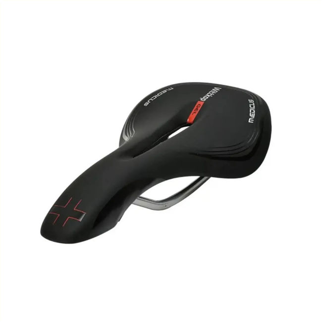 Wittkop Gel race/MTB zadel - dynamische demping - extra comfort - zwart/grijs design