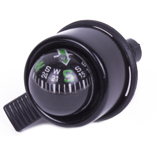 Benson Fietsbel met kompas - 40 mm - zwart - eenvoudige montage
