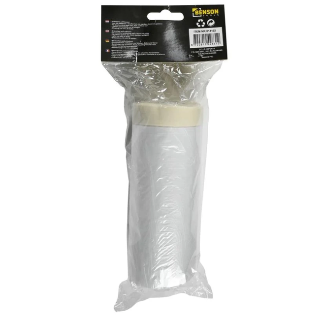 Benson Zelfklevende afdekfolie - 110 cm x 20 m - Bescherming tegen vuil en vocht