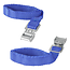 ProPlus Fietsriempjes met metalen gesp - blauw - 40 cm - set van 4
