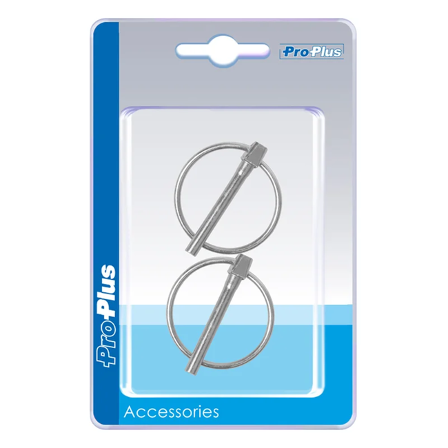 ProPlus Borgpen - slank design - robuust staal - Ø 4,5 mm - Ø 32 mm ring - 2 stuks