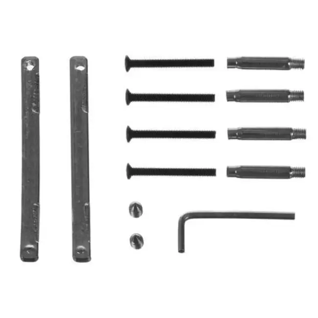 Ruhhy Zwarte Matte Deurklink voor Binnendeuren - Stijlvol en Functioneel - 4 sets