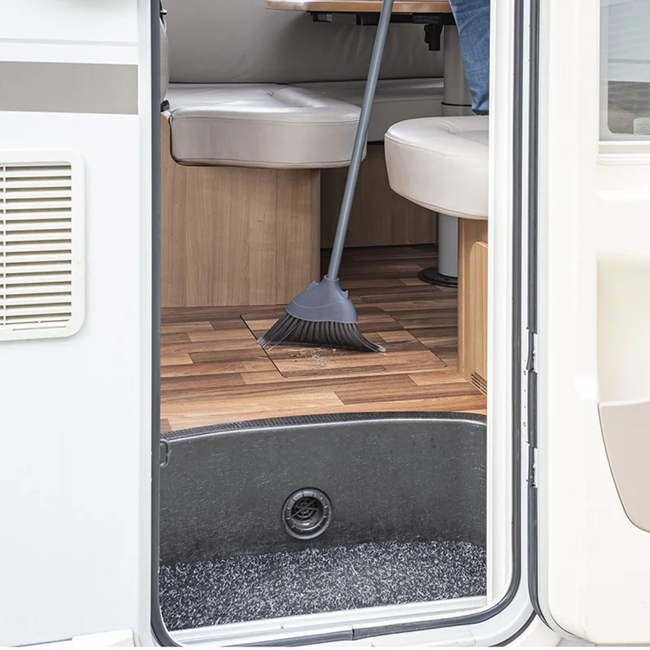 ProPlus Tentbezem - Demontabele Steel - Nylon Borstelharen - 134 cm