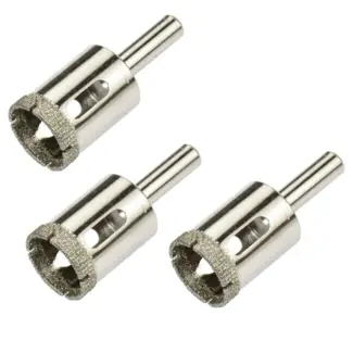 GEKO Diamantboor voor tegels - 22mm - Set van 3 - Voor nat boren