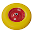 ProPlus Kruiwagenwiel - Lekvrij PU band - Metalen velg - Ø 396 x 87 mm - Geel/Rood