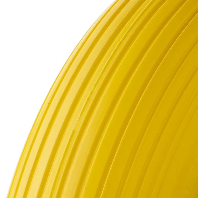 ProPlus Kruiwagenwiel - Lekvrij PU band - Metalen velg - Ø 396 x 87 mm - Geel/Rood