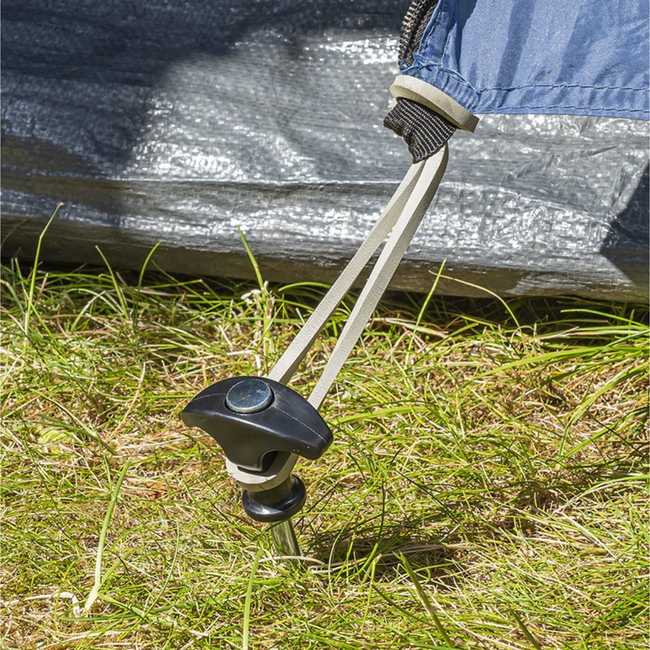 ProPlus Schroefbare Tentharingen – 20,5 cm met Kunststof Kop – 6 Stuks