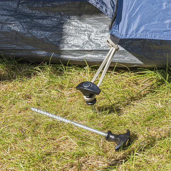 ProPlus Schroefbare Tentharingen – 20,5 cm met Kunststof Kop – 6 Stuks