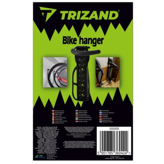 Trizand Muurbevestigde Fietsophangsysteem - Efficiënt en Ruimtebesparend