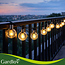 Gardlov Solar Lichtslinger 12m IP65 – Waterdichte Buitenverlichting met 100 LED-bollen