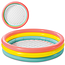 Intex Regenboog peuterbadje 114 x 25 cm met opblaasbare bodem voor tuin of terras