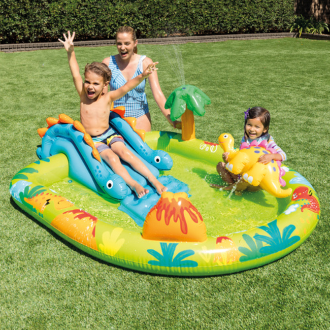 Intex Kinder waterspeelplaats met glijbaan en sproeier 191 x 152 x 58 cm voor buiten
