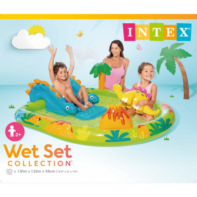 Intex Kinder waterspeelplaats met glijbaan en sproeier 191 x 152 x 58 cm voor buiten