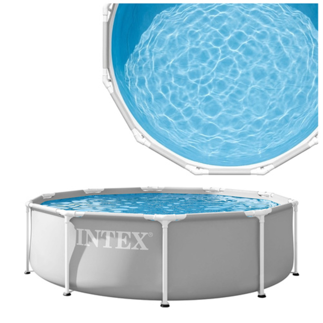 Intex Rond tuinzwembad 305 x 76 cm met stevig frame en 4485 l inhoud