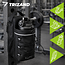 Trizand Zwarte gym organizer 4,5 l met fleshouder en ruimte voor telefoon en accessoires