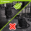 Trizand Zwarte gym organizer 4,5 l met fleshouder en ruimte voor telefoon en accessoires