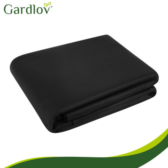 Gardlov Zwart agrotextiel 1,6 x 20 m 50 g/m² voor tuin, moestuin en onkruidbeheersing