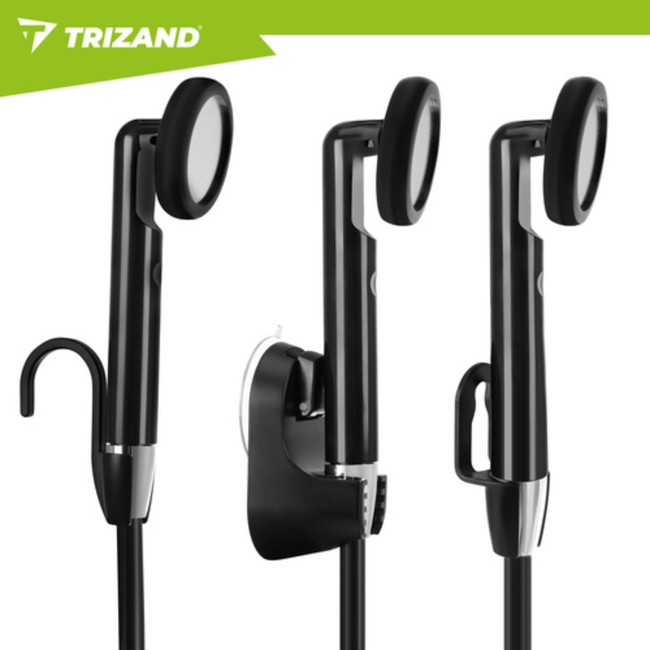 Trizand Draadloze campingdouche 2200 mAh met pomp, 1,8 m slang en waterbestendige behuizing