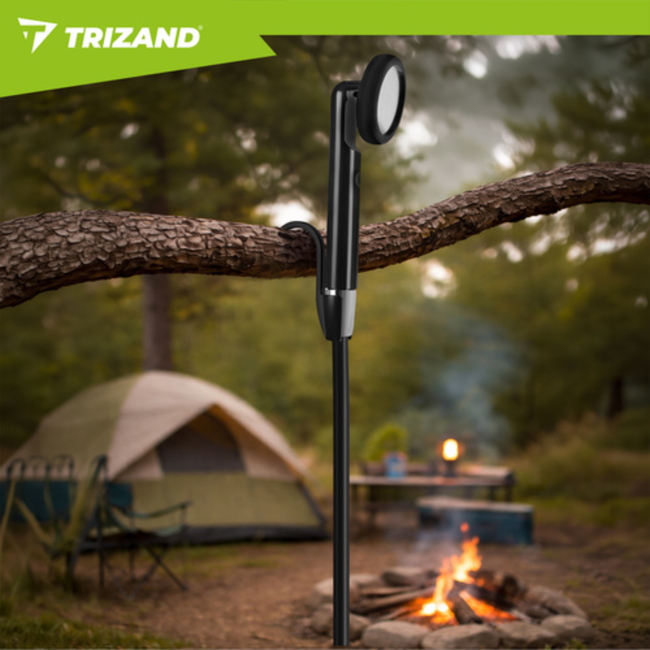 Trizand Draadloze campingdouche 2200 mAh met pomp, 1,8 m slang en waterbestendige behuizing
