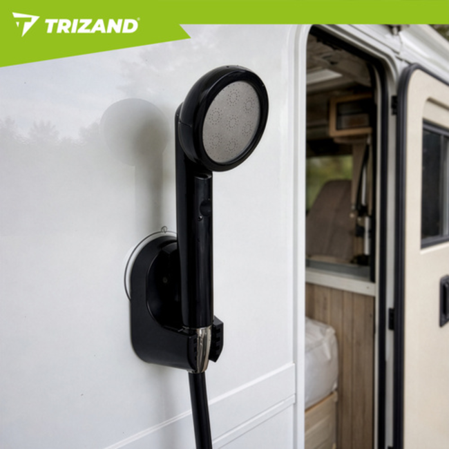 Trizand Draadloze campingdouche 2200 mAh met pomp, 1,8 m slang en waterbestendige behuizing