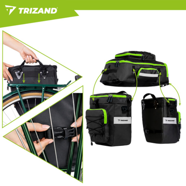 Trizand Draadloze campingdouche 2200 mAh met pomp, 1,8 m slang en waterbestendige behuizing