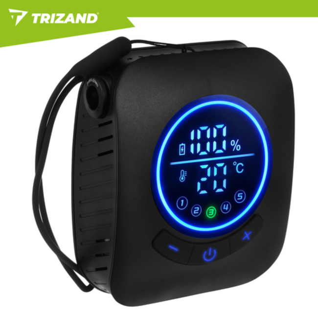 Trizand Oplaadbare campingdouche met pomp, LED-display en 8000 mAh batterij voor camping en tuin
