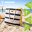 Trizand Grote waterdichte shopper voor strand, picknick en boodschappen met binnenvak en rits