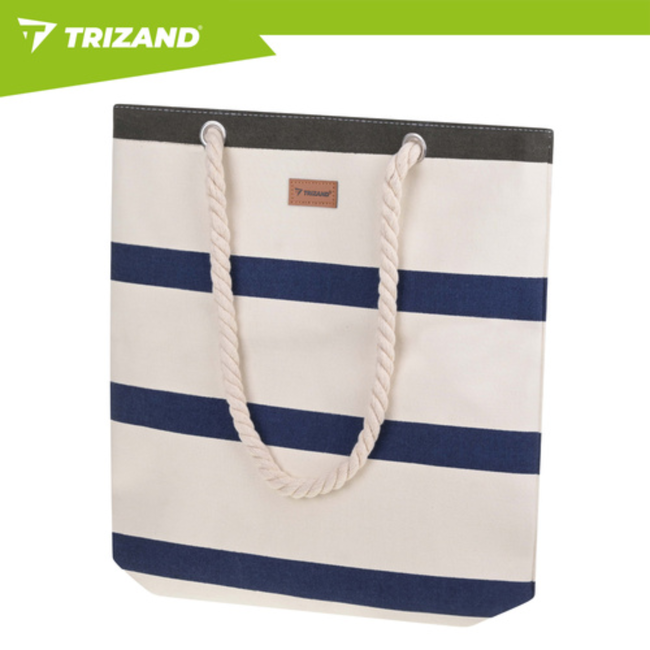 Trizand Grote waterdichte shopper voor strand, picknick en boodschappen met binnenvak en rits